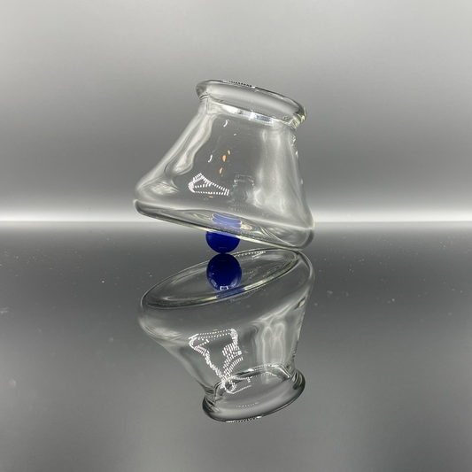 Blue Satin Rotating Glassware